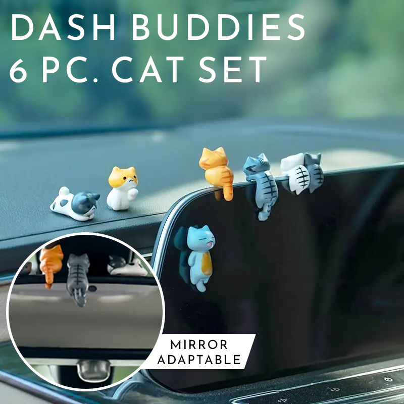 NEW 6pc Set - Dash Buddies (Cats)